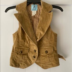 Marciano Velvet Tan Vest XS
